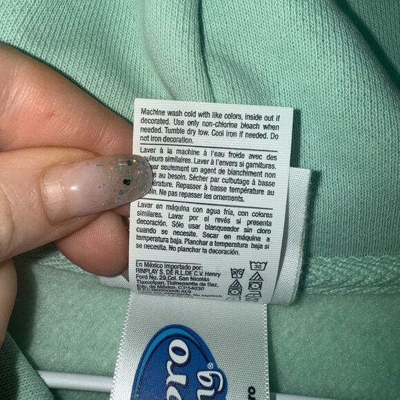 Champion Reverse Weave Hooded Sweatshirt - Monopoly Smoothie Green M - Picture 14 of 14